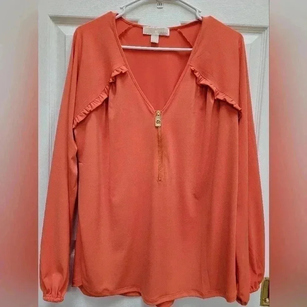 MICHAEL Michael Kors Orange Blouse